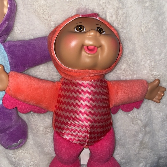 3 Cabbage Patch Kids Exotic Friends Collectible Cuties Trio shark hippo flamingo - Picture 4 of 10